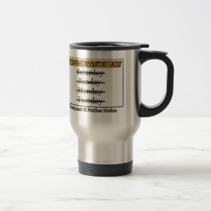 Taza De Viaje Grupo de ayuda de los Procrastinators pospuesto