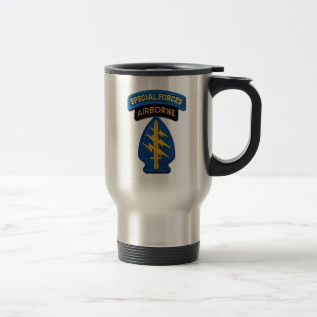 Taza De Viaje Grupo de Fuerzas Especiales Berets Verdes SF SOF S (Derecha)
