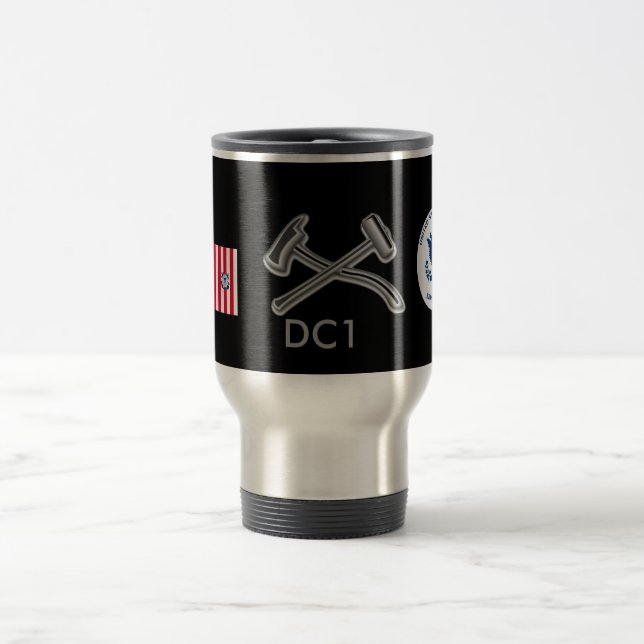 Taza De Viaje Guardacostas Daños Controlman Mug (Centro)