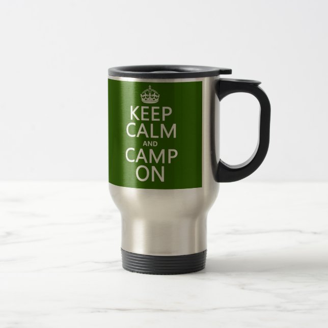 Taza De Viaje Guarde la calma y el campo encendido (Derecha)