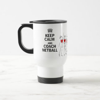 Taza De Viaje Guarde la calma y entrene el diseño del regalo del