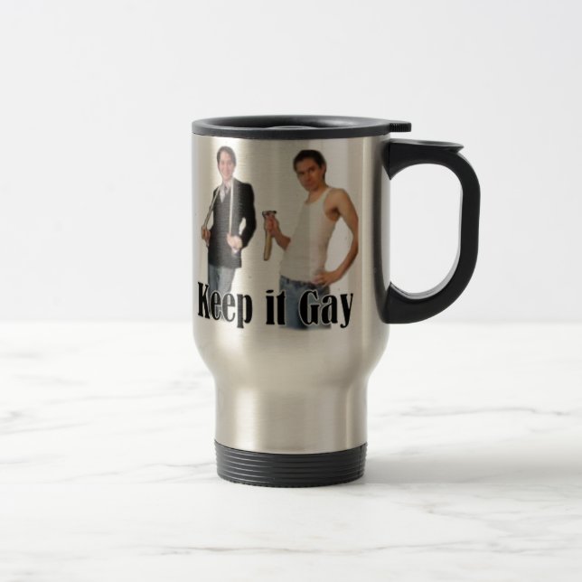 Taza De Viaje Guárdelo Drinkware gay (Derecha)