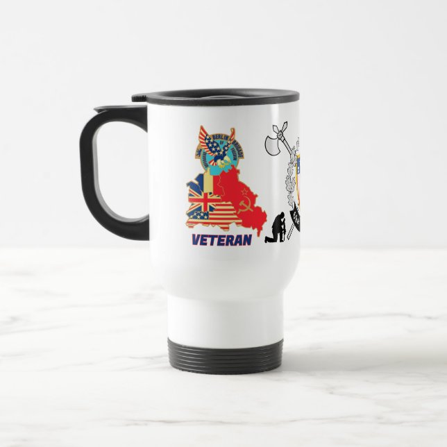 Taza De Viaje Guardia de la Brigada de Berlín Veteranos Mug (Izquierda)
