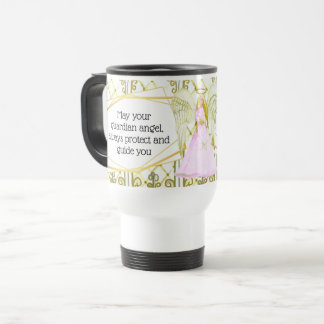 Taza De Viaje Guardian angel vidrios manchados vidrios cita angé