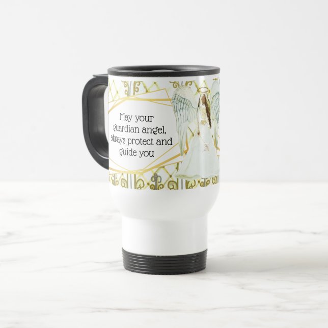 Taza De Viaje Guardianes angeles afroamericanos con citas (Anverso izquierdo)