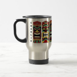 Taza De Viaje Guay Tiki Totems nombres personalizados mugs