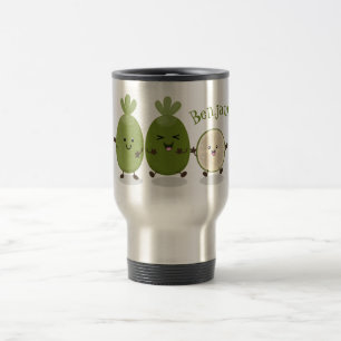 Taza De Viaje Guayaba feijoa personalizado de piña de cuña ilust