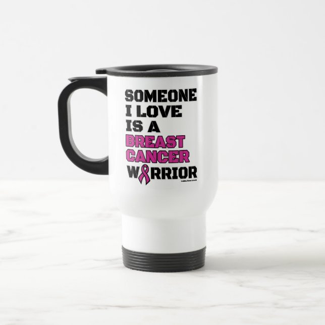 Taza De Viaje Guerrero/Bloque/Alguien A Quien Amo... Cáncer De M (Izquierda)
