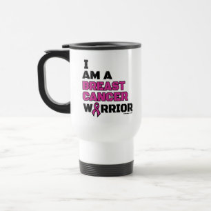 Taza De Viaje Guerrero/bloque/yo soy... Cáncer de mama