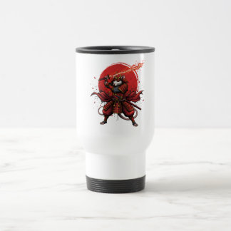 Taza De Viaje guerrero de rata samurái
