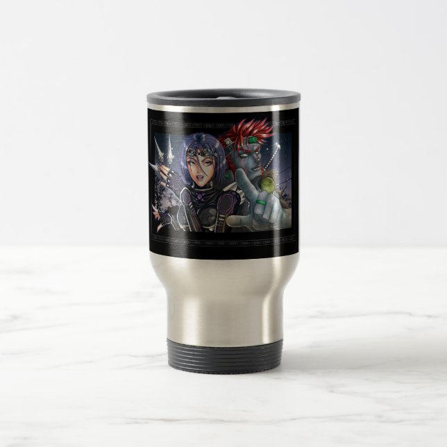 Taza De Viaje Guerreros de Manga (Centro)