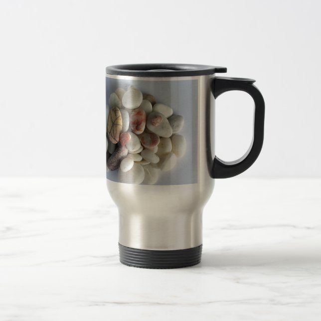 Taza De Viaje guijarros blancos (Derecha)
