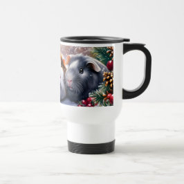 Taza De Viaje Guinea Cerdos Winter Wonderland