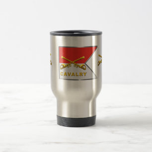 Taza De Viaje Guion de sables cruzados de caballería