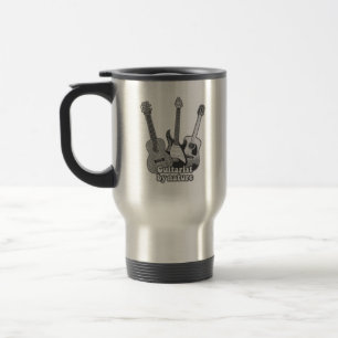 Taza De Viaje Guitarista por naturaleza. guitarra vintage en bla