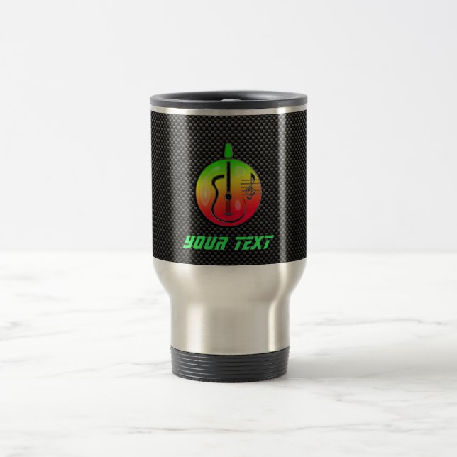 Taza De Viaje Guitarra acústica lisa (Centro)