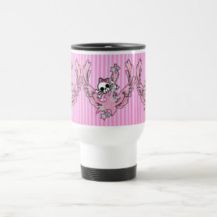 Taza De Viaje Guitarra alada con cráneo
