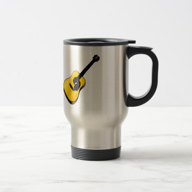 Taza De Viaje Guitarra de arte pop (Derecha)