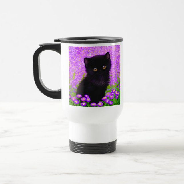 Taza De Viaje Gustav Klimt Cat (Izquierda)