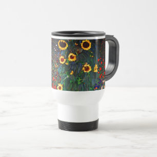 Taza De Viaje Gustav Klimt Flower Garden