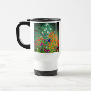 Taza De Viaje Gustav Klimt Flower Garden
