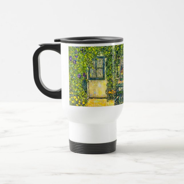 Taza De Viaje Gustav Klimt La Casa de la Guardia (Izquierda)