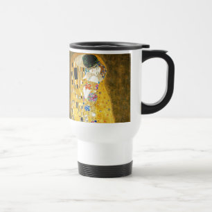 Taza De Viaje Gustav Klimt La Pintura Art Nouveau del Kiss