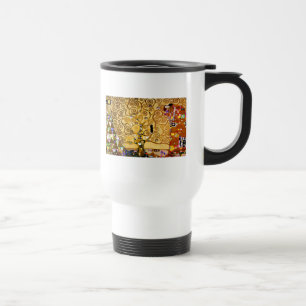 Taza De Viaje Gustav Klimt Tree of Life: Simbolista Art Nouveau