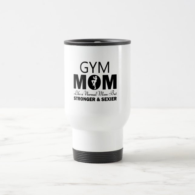 Taza De Viaje Gym Mom Travel Mug (Centro)