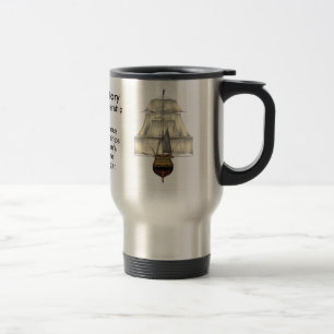Taza De Viaje H.M.S. Buque de guerra de la victoria