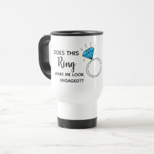 Taza De Viaje hace este anillo hacen que parece enganchado