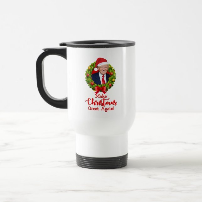Taza De Viaje Hacer grandes a los Navidades de nuevo Trump regal (Izquierda)