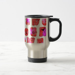 Taza De Viaje Hacer que sus propios corazones Art Print Design