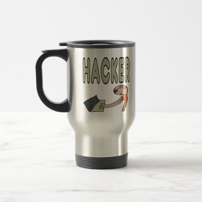 Taza De Viaje Hacker (Izquierda)