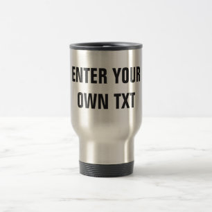 Taza De Viaje Haga su propio vaso de consumición