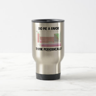 Taza De Viaje Hágame que un favor piensa periódicamente (la