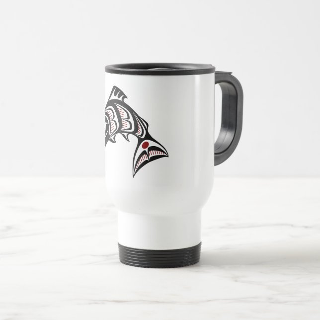 Taza De Viaje Haida Salmon (Anverso derecho)