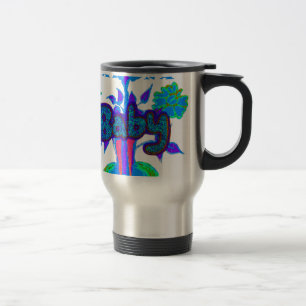 Taza De Viaje Hakuna Matata Bebés Niños: Arte Vibrante, Flores &