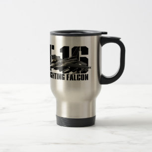 Taza De Viaje Halcón que lucha F-16