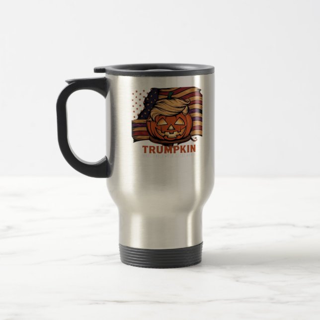 Taza De Viaje Halloween, Calabaza Trumpkin, hacer grande Hallowe (Izquierda)