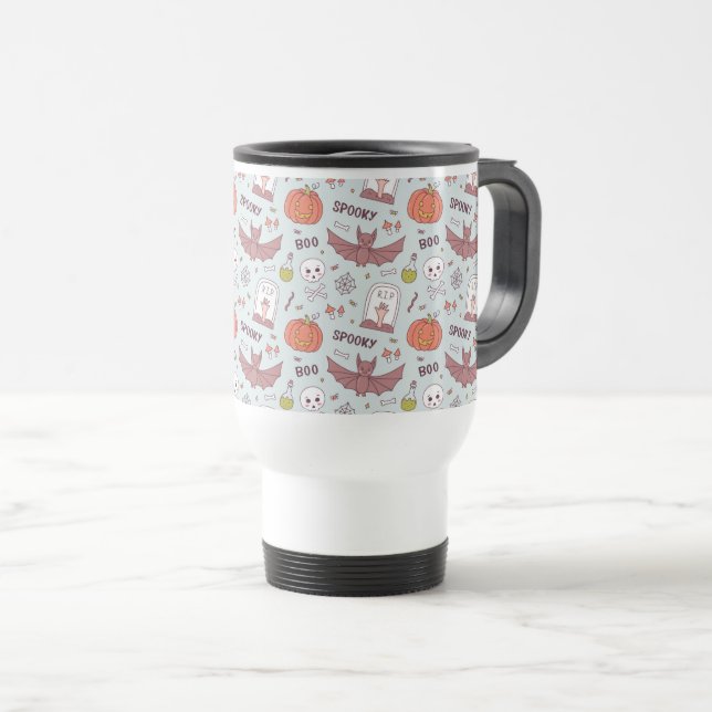 Taza De Viaje Halloween fantasmal (Anverso derecho)