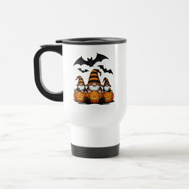 Taza De Viaje Halloween Gnome Travel/Commuter Mug (Izquierda)
