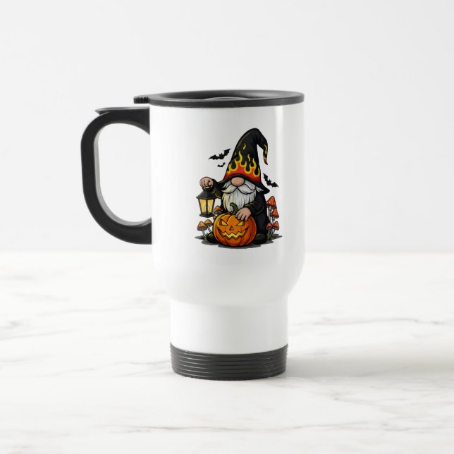 Taza De Viaje Halloween Gnome Travel/Commuter Mug (Izquierda)