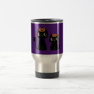 Taza De Viaje Halloween/otoño/otoño/otoño/calabaza/gato