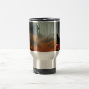 Taza De Viaje Halloween/otoño/otoño/otoño/calabaza/gato