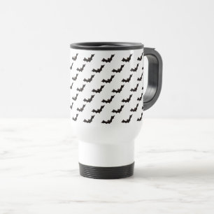 Taza De Viaje Halloween, Patrón De Murciélagos, Truco O Tratamie