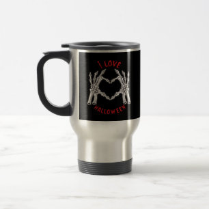 Taza De Viaje Halloween Skeletal Manos Manos Divertidas divertid