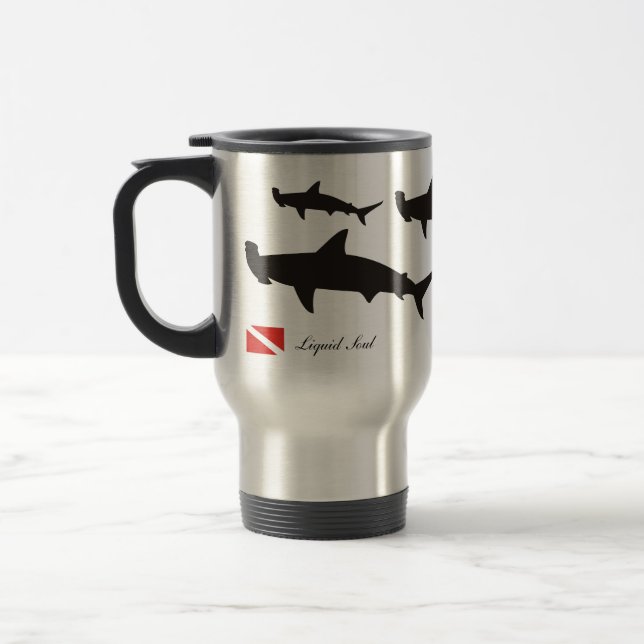Taza De Viaje Hammerhead Shark - Travel Mug (Izquierda)