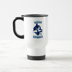 Taza De Viaje Hana Hawaii Vacaciones Tribal Ballenas Orcas