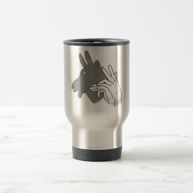 Taza De Viaje Hand Silhouette Billy Goat Gray (Centro)
